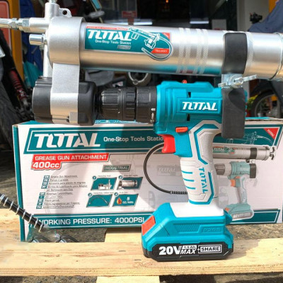 SÚNG BƠM MỠ SỬ DỤNG VỚI MÁY KHOAN PIN TOTAL TGULI2001 - HÀNG CHÍNH HÃNG