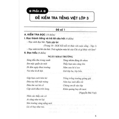 Bộ Đề Kiểm Tra Môn Tiếng Việt Lớp 3 (Dùng Kèm SGK Kết Nối Tri Thức Với Cuộc Sống) (HA-MK)