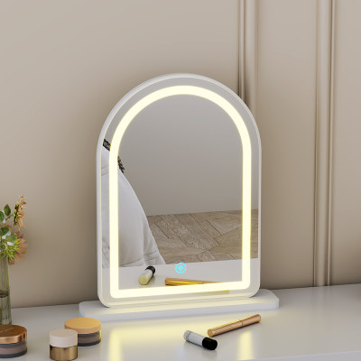 Gương led hình vòm màu trắng để bàn trang điểm siêu xinh thương hiệu IGA - GP402