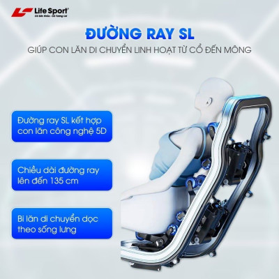 Ghế Massage Toàn Thân Lifesport LS-650,Ghế Massage Đem Đến Những Phút Giây Thư Giãn Đỉnh Cao Tại Nhà