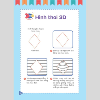 Tập Vẽ Tranh 3D - Khơi Nguồn Sáng Tạo - Cấp Độ 1 - Hình Dạng Cơ Bản
