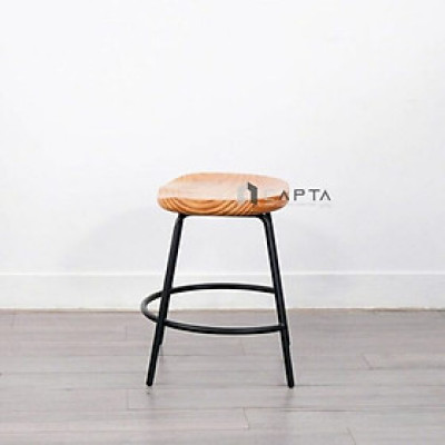 Ghế cafe mặt gỗ chân sắt CB Tractor 2A-45W Nội thất Capta 