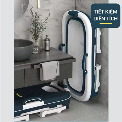 Bồn Tắm Bể Bơi Có Nắp Gập Gấp Xếp Gọn Lắp Ghép Cho Người Lớn Trẻ Em