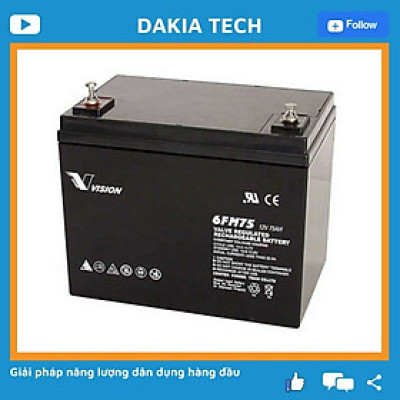 Ắc quy Vision 6FM75-X 12V 75Ah
