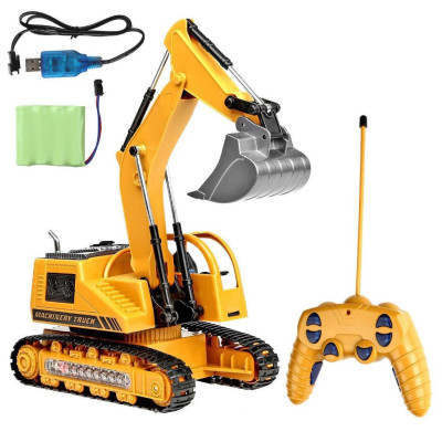 Đồ chơi mô hình máy xúc bánh xích điều khiển từ xa, xe đồ chơi điều khiển cho bé 8070E - 678