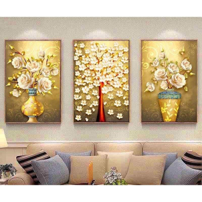 Tranh tráng gương cao cấp bộ 3 