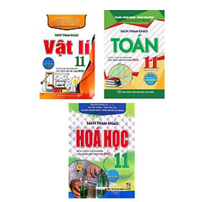Bộ Sách Tham Khảo Toán + Vật Lí + Hóa Học 11 (Dùng Chung Cho Các Bộ SGK Hiện Hành) (Bộ 3 Cuốn) - HA