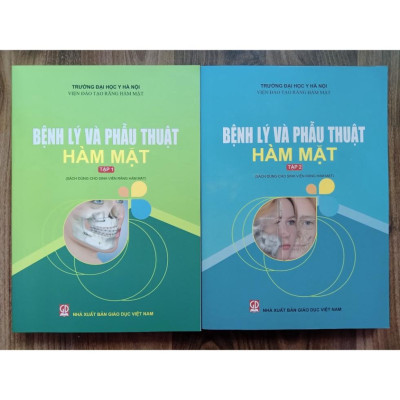 Sách - Combo Bệnh Lý Và Phẫu Thuật Hàm Mặt Tập 1- Tập 2 Dùng cho sinh viên răng hàm mặt (DN)