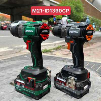 COMBO máy khoan pin 21V Dekton M21-ID1390CP KÈM 1 PIN M21-B3000 + 1 SẠC M21-S20 DEKTON - KM_T8 -HÀNG CHÍNH HÃNG