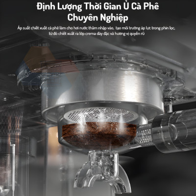 Máy pha cà phê Espresso chuyên nghiệp thương hiệu HiBREW H10 Plus cao cấp  - Hàng chính hãng