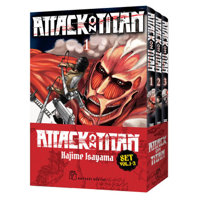 Combo Bộ Manga - Attack On Titan: Tập 1 - 5 (Bộ 5 Tập) - Tặng Kèm Card PVC + Card Shikishi + Sổ Tay Xương Rồng