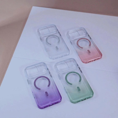 Ốp Lưng cho iPhone 17 Pro Max Memumi Glitte Lưng Trong Phối Nhũ Bling Lấp Lánh, Chống Ố, Hỗ Trợ Sạc Không Dây - Hàng nhập khẩu