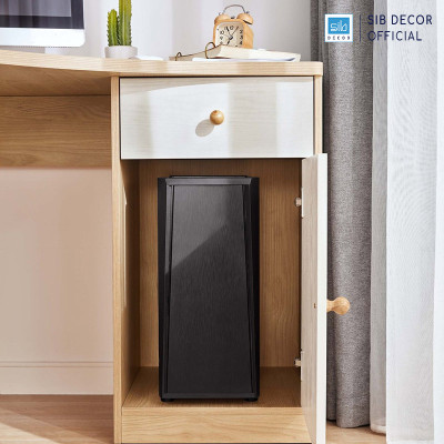 Bàn Gỗ Góc Tường Chữ L Phối Kệ Sách Hiện Đại Thương Hiệu SIB Decor BLV95