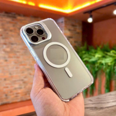 Ốp lưng dành cho iPhone 16 Pro Max , 15 Pro Max trong suốt tích hợp giá đỡ Raigor Inverse Rita Case hỗ trợ sạc không dây , chống sốc , chống ố vàng, bảo vệ camera - Hàng chính hãng