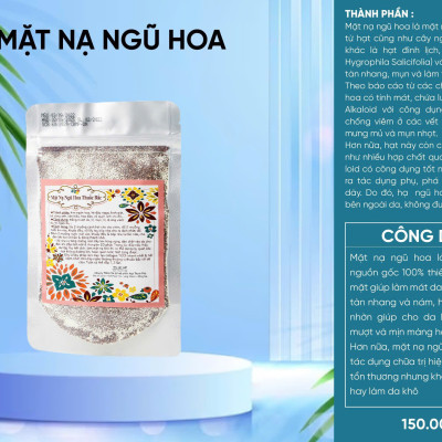 Mặt Nạ Ngũ Hoa Dr Cell 80g cấp ẩm trắng mượt da phục hồi da sau tái tạo hỗ trợ làm giảm mụn - Hàng Chính Hãng