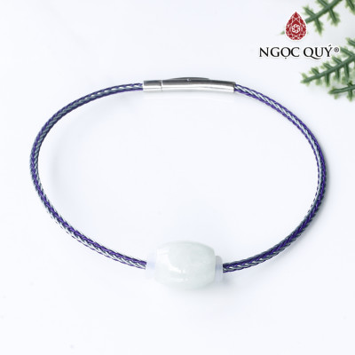 Vòng dây thép lu thống cẩm thạch A 13x10mm mệnh hỏa, mộc - Ngọc Quý Gemstones