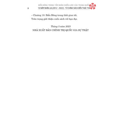 Biển Đông trong tầm nhìn chiến lược của Trung Quốc - 10 năm nhìn lại (2012-2022) từ chính sách đến thực thi