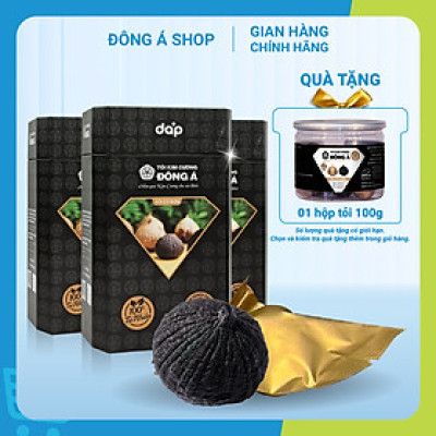 Tỏi đen cô đơn bóc vỏ - Combo 3 hộp 450g - Tỏi Kim Cương Đông Á - Hỗ trợ tăng cường đề kháng, ổn định huyết áp, bảo vệ tim mạch