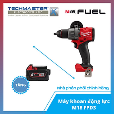 Máy khoan động lực Milwaukee M18 FPD3-0X + TẶNG PIN 18V 5.0Ah - M18B5 (Hàng chính hãng, Bảo hành 12 tháng)