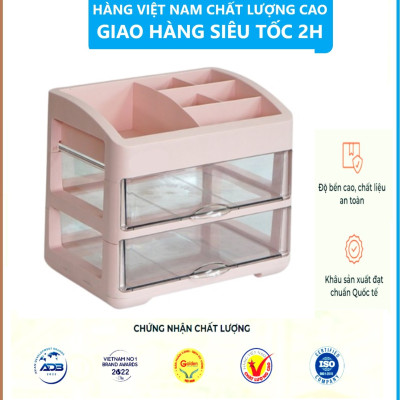 Tủ Đựng Mỹ Phẩm Cao Cấp HOKORI 3 Tầng, Kệ Đựng Mỹ Phẩm, Đồ Trang Điểm Nhiều Ngăn - Hàng Việt Nam