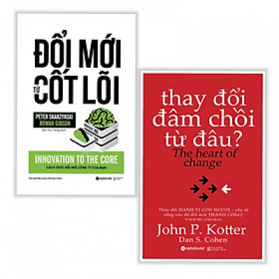 Combo sách hay: Đổi mới cốt lõi + Thay đổi đâm chồi từ đâu - Tặng kèm bookmark thiết kế 