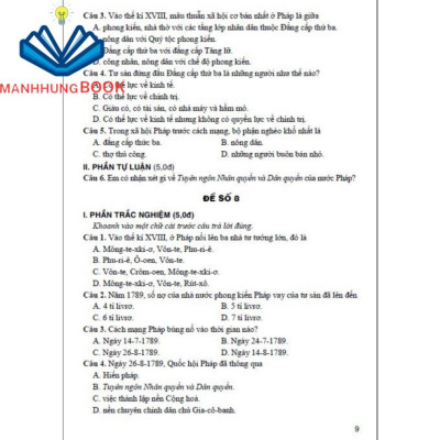 sách - đề kiểm tra đánh giá lịch sử 8 (bám sát sgk kết nối tri thức với cuộc sống)