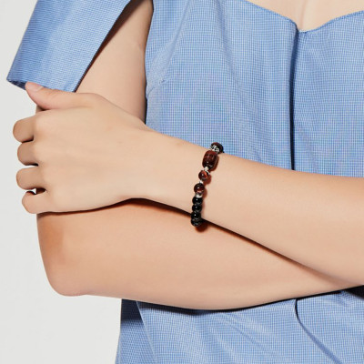 Vòng tay đá thiên nhiên phối lu thống size hạt 8mm - Ngọc Quý Gemstones