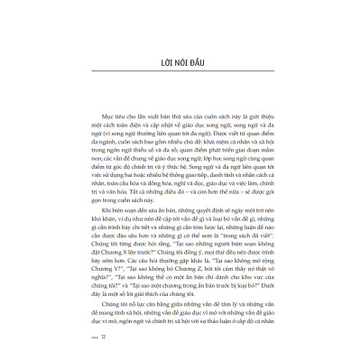 Sách GIÁO DỤC SONG NGỮ - CÁC VẤN ĐỀ SONG NGỮ, ĐA NGỮ MỚI NHẤT TRONG GIẢNG DẠY VÀ NGHIÊN CỨU