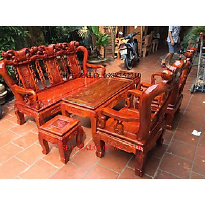 Bộ bàn ghế phòng khách minh quốc đào gỗ xà cừ