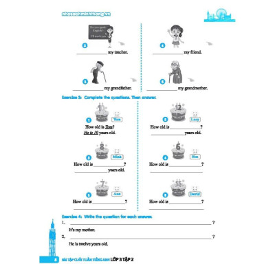 Sách - Global Success - Bài Tập Cuối Tuần Tiếng Anh Lớp 3 - Có Đáp Án - Tập 2 - Minh Thắng