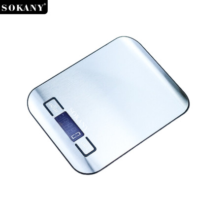 Cân tiểu ly 5kg Sokany SK-19026 màu bạc, chống nước, độ chính xác cao  - HÀNG CHÍNH HÃNG - DELIYA