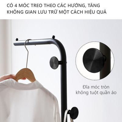 Giá treo quần áo IGA khung thép chống ghỉ phủ sơn tĩnh điện phong cách hiện đại - GM91