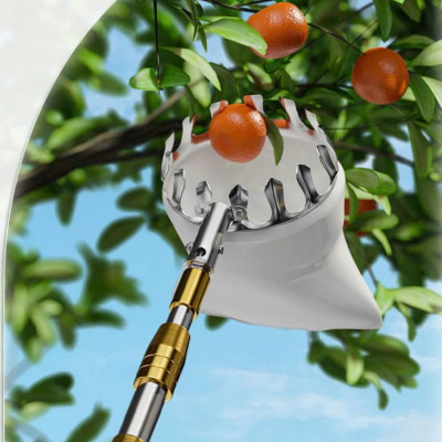 Bộ Sào Vợt Inox Hái Trái Cây Trên Cao 6M – Rút Dài, Kèm 4 Phụ Kiện Cao Cấp Loại 1