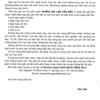 Những Bài Làm Văn Mẫu 7 (Dùng Chung Cho Các Bộ SGK Hiện Hành)_HA