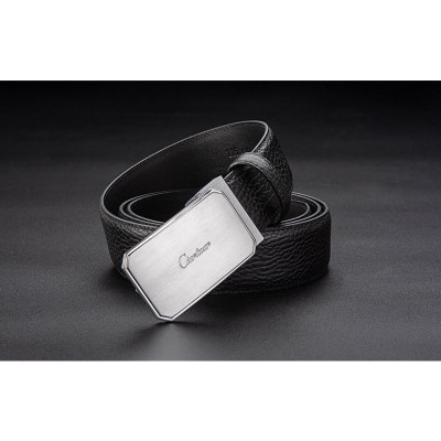 Thắt lưng nam cao cấp BH913 Khóa bấm bằng đồng nguyên khối. Dây da bò vân hạt Dây lưng dây nịt nam