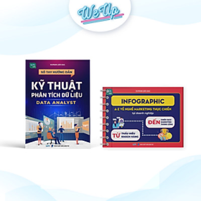 Combo 2 sách: Kỹ thuật phân tích dữ liệu Data Analyst và Infographic nghề Marketing thực chiến (Combo/lẻ)