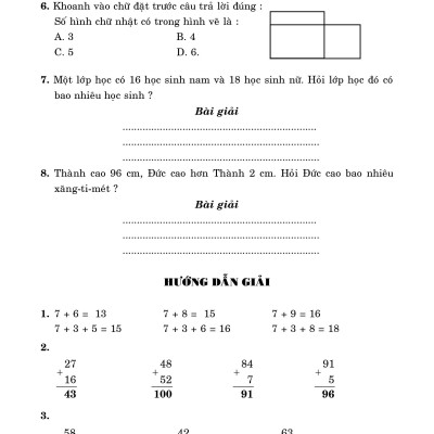 100 Đề Kiểm Tra Toán 2