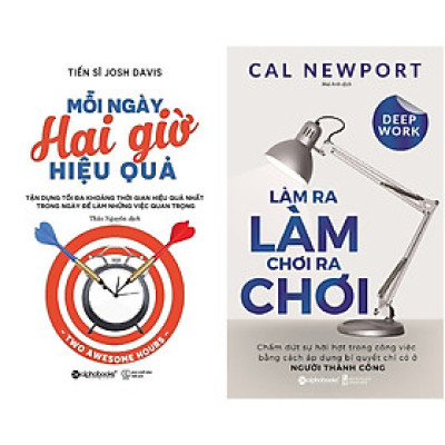 Combo Sách Làm Ít Hiệu Quả Nhiều ( Mỗi Ngày Hai Giờ Hiệu Quả + Làm Ra Làm Chơi Ra Chơi  ) ( Quà Tặng: Cây Viết Kute