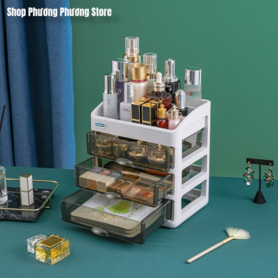 Tủ Kệ Đựng Mỹ Phẩm Đồ- Kệ Trang Điểm- Kệ Trang Sức 2/3/4 Tầng Ngăn Kéo Tiện Dụng- Cosmetic shelf