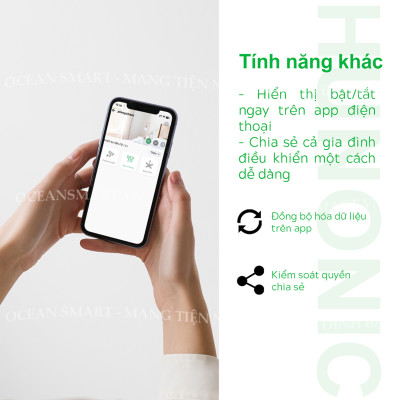 Công Tắc Cảm Ứng Thông Minh Bluetooth Mesh Hunonic Premium, Công Tắc Điều Khiển Từ Xa Qua Điện Thoại Hình Vuông - HNPREVD
