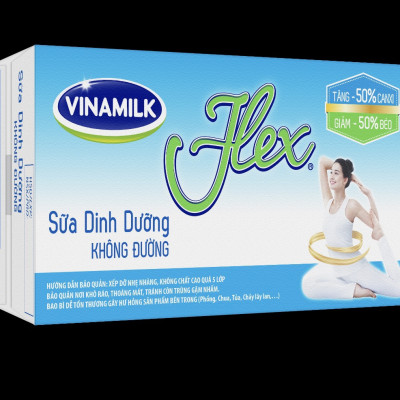 Thùng 12 Hộp Sữa tiệt trùng Flex không đường 1L