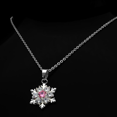 Dây Và Mặt Dây Chuyền Bạc Hiểu Minh DMD077T bông tuyết