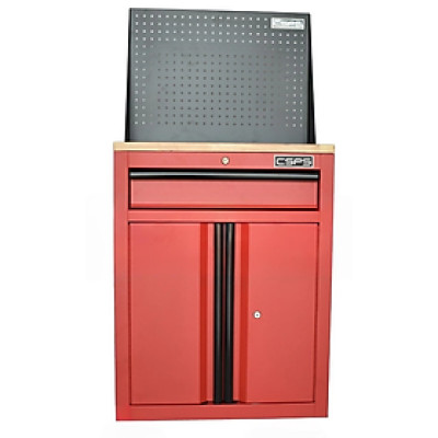 Tủ dụng cụ CSPS 61cm - 01 hộc kéo màu đỏ ván gỗ vách lưới