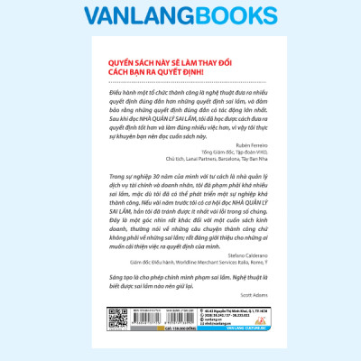Nhà Quản Lý Sai Lầm - Vanlangbooks