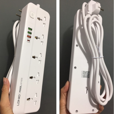 Ổ cắm đa năng 2500W tích hợp sạc nhanh PD20W QC18W LDNIO SC5415 _ hàng chính hãng