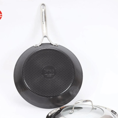 [Hàng chính hãng]Chảo inox iMat Hybrid Blackcube Pealla 28cm kèm vung,chống dính gốm Ceramic đen mới