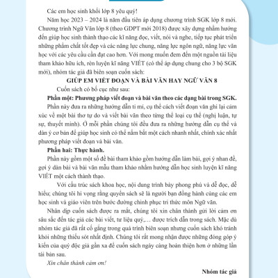 Giúp Em Viết Đoạn Và Bài Văn Hay Ngữ Văn  (MGB)