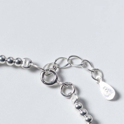 Vòng tay bạc đá xà cừ mệnh thủy, kim - Ngọc Quý Gemstones