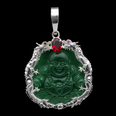 Mặt Dây Chuyền Nam Nữ Bạc Hiểu Minh MDN036S Phật DI LẶC