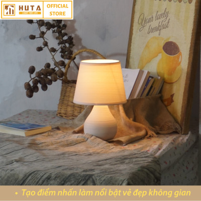 Đèn Ngủ HUTA Light For Life S1 Gốm Sứ Cao Cấp, Decor Phòng Ngủ, Điều Chỉnh Độ Sáng, Đèn Vàng Bóng Led Tiết Kiệm Điện